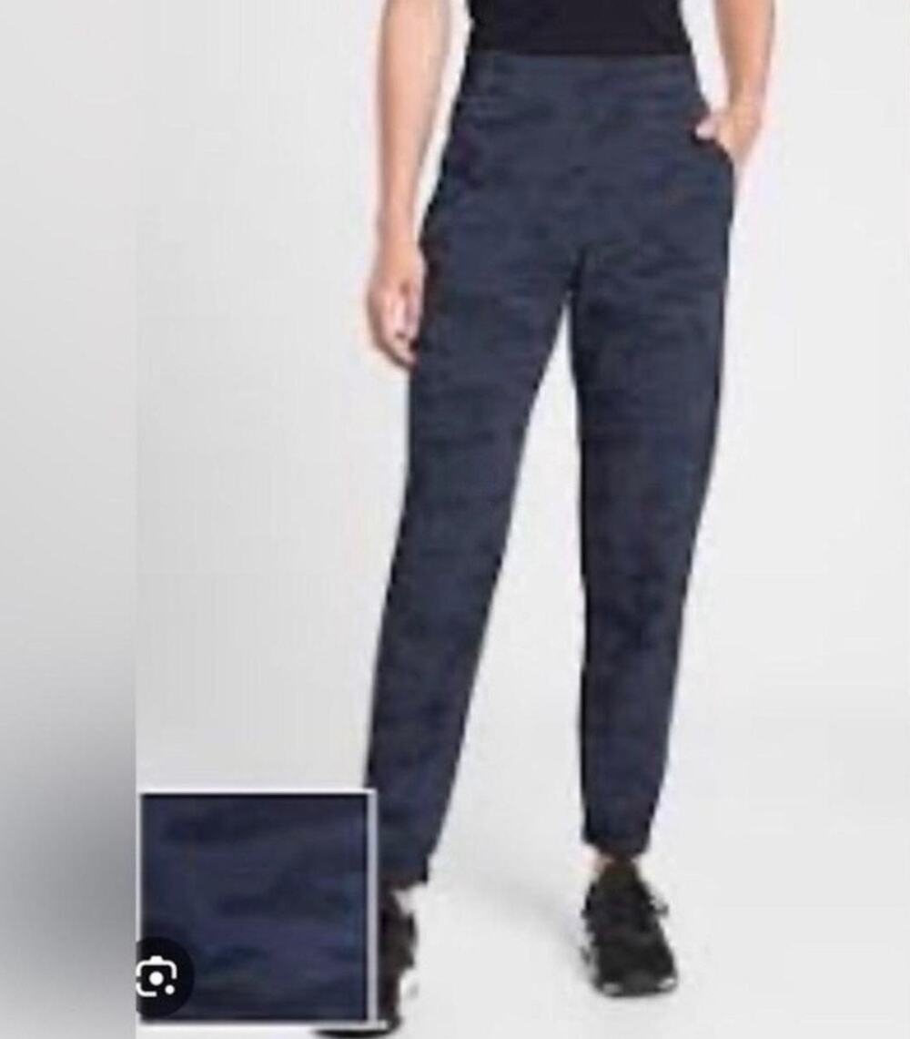 Athleta Brooklyn Jogger Navy Camo Size 14 Travel Pant